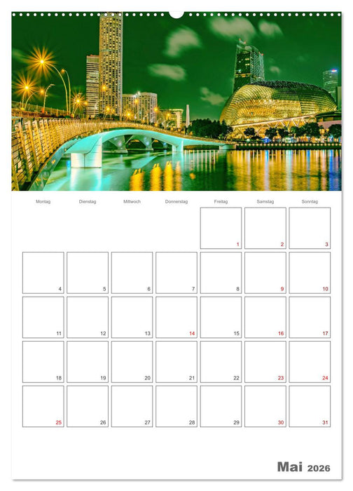 Unterwegs in Singapur (CALVENDO Wandkalender 2026)