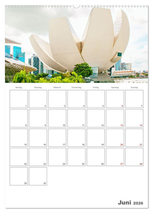 Unterwegs in Singapur (CALVENDO Wandkalender 2026)