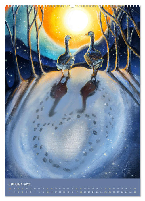 Künstlerische Tiergeschichten (CALVENDO Wandkalender 2026)