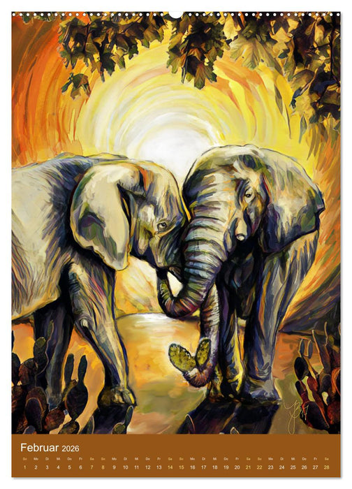 Künstlerische Tiergeschichten (CALVENDO Wandkalender 2026)