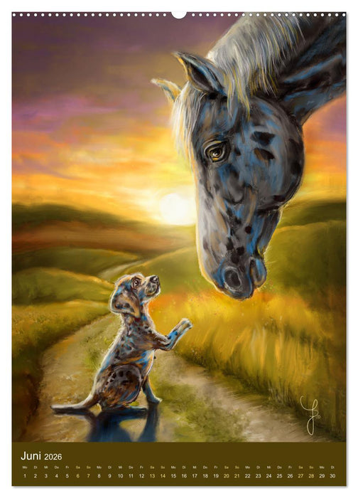 Künstlerische Tiergeschichten (CALVENDO Wandkalender 2026)