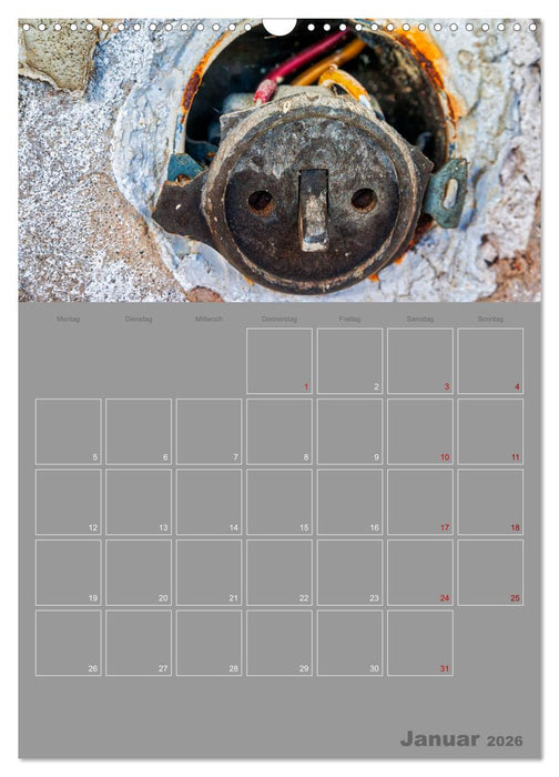 Brandgefährliche elektrische Anlagen (CALVENDO Wandkalender 2026)
