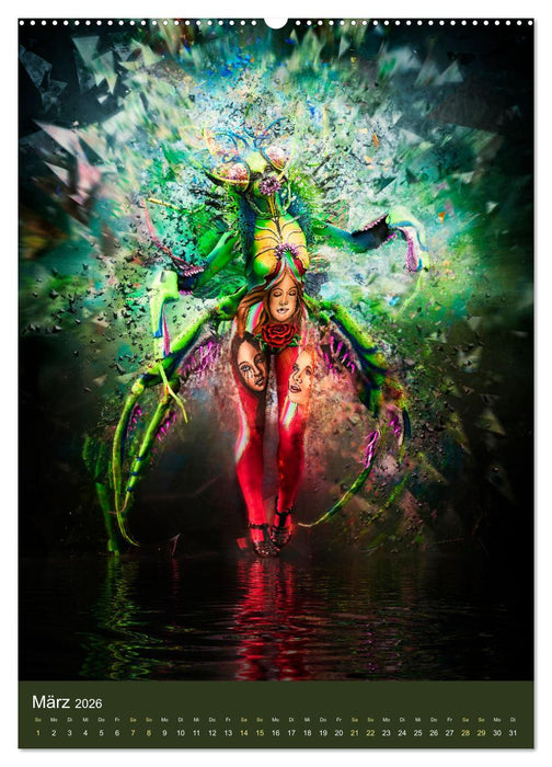 Bodypainting Adventures (CALVENDO Wandkalender 2026)
