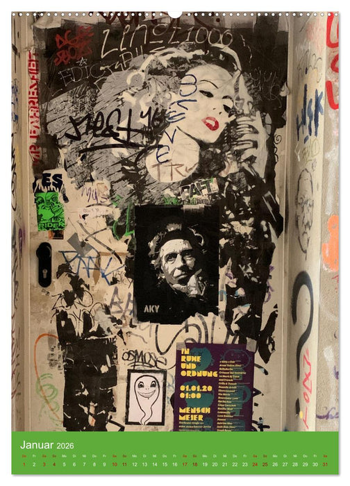 LOVE BERLIN - BUNTE WÄNDE (CALVENDO Wandkalender 2026)