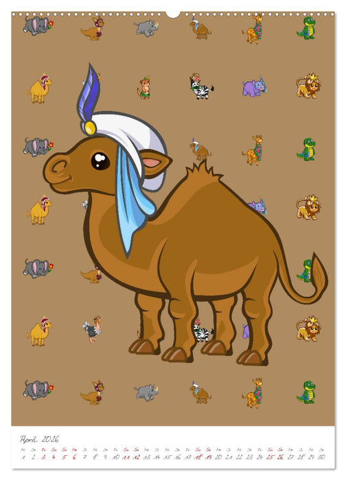 Grundschule Tier Kalender - Tier Wandkalender für Vorschule, Grundschule und Kinderzimmer (CALVENDO Wandkalender 2026)