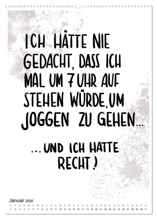 Angesagtes-Sprüche für alle Lebenslagen (CALVENDO Wandkalender 2026)