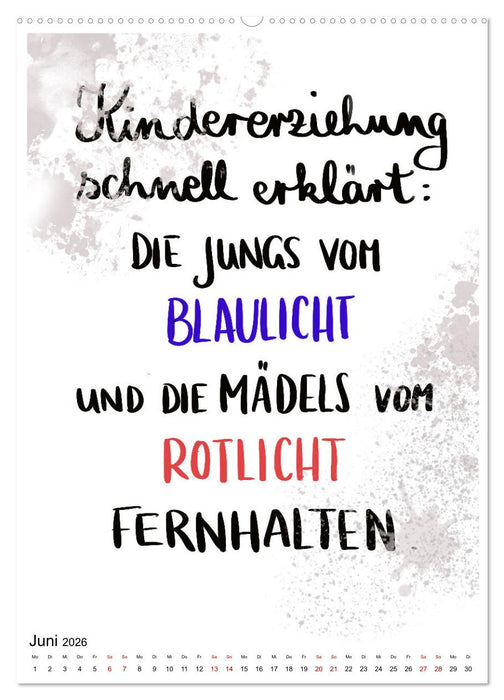 Angesagtes-Sprüche für alle Lebenslagen (CALVENDO Wandkalender 2026)