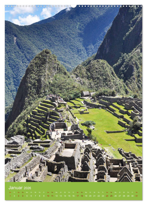 Erlebe mit mir Machu Picchu (CALVENDO Premium Wandkalender 2026)
