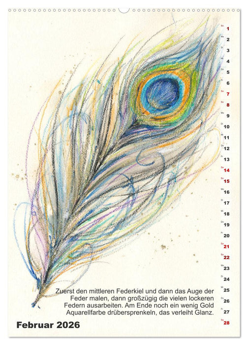 Mal mal mit Stiften (CALVENDO Premium Wandkalender 2026)