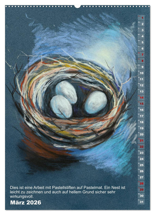 Mal mal mit Stiften (CALVENDO Premium Wandkalender 2026)