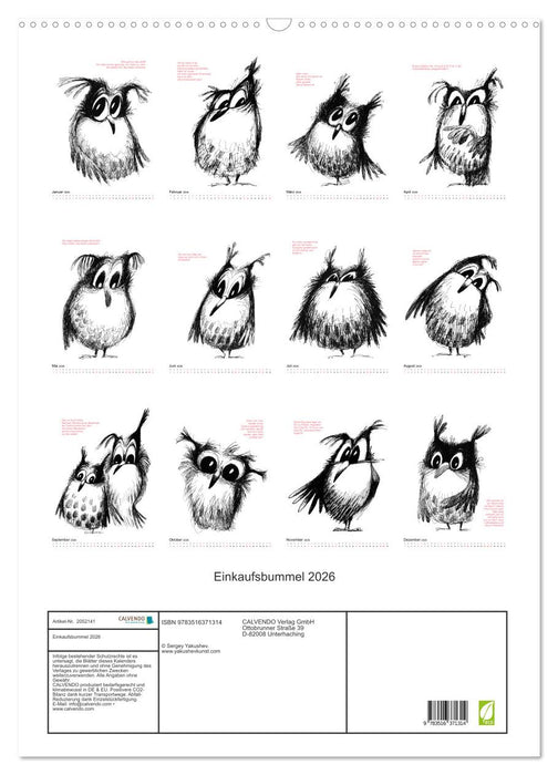 Einkaufsbummel 2026 (CALVENDO Wandkalender 2026)