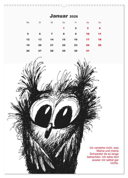 Vor dem Spiegel 2026 (CALVENDO Wandkalender 2026)