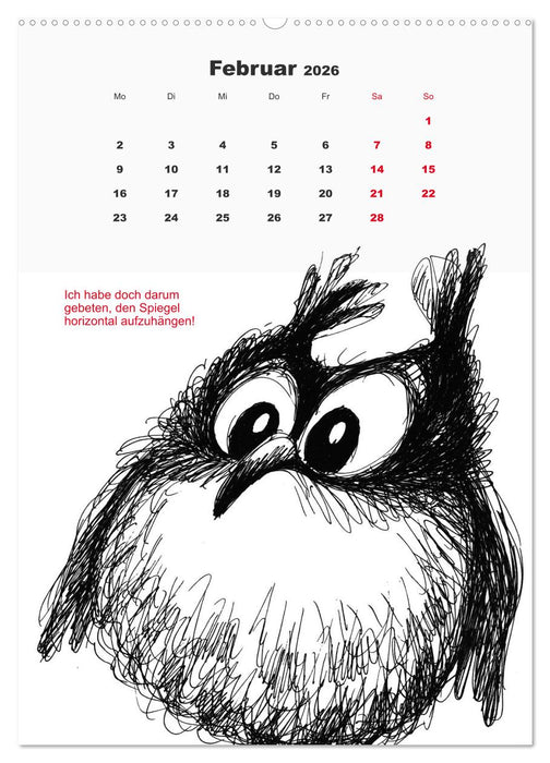 Vor dem Spiegel 2026 (CALVENDO Wandkalender 2026)