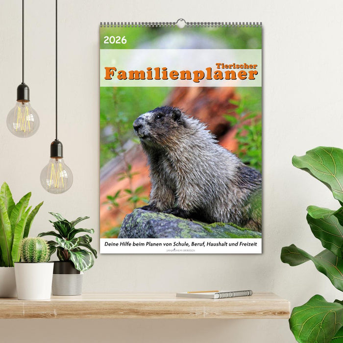 Tierischer Familienplaner (CALVENDO Wandkalender 2026)