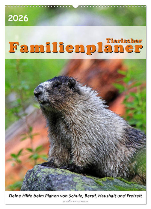 Tierischer Familienplaner (CALVENDO Wandkalender 2026)