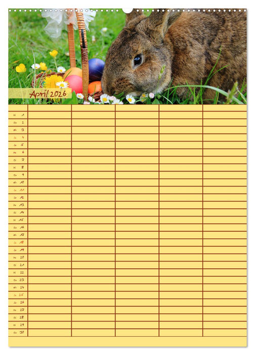Tierischer Familienplaner (CALVENDO Wandkalender 2026)