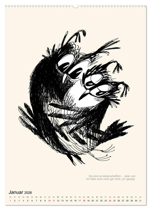 EULEN 2026 GRENZENLOSE LIEBE (CALVENDO Wandkalender 2026)