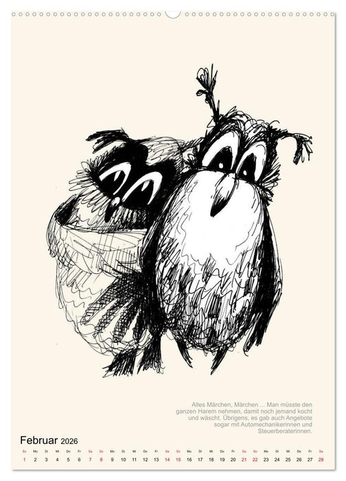 EULEN 2026 GRENZENLOSE LIEBE (CALVENDO Wandkalender 2026)