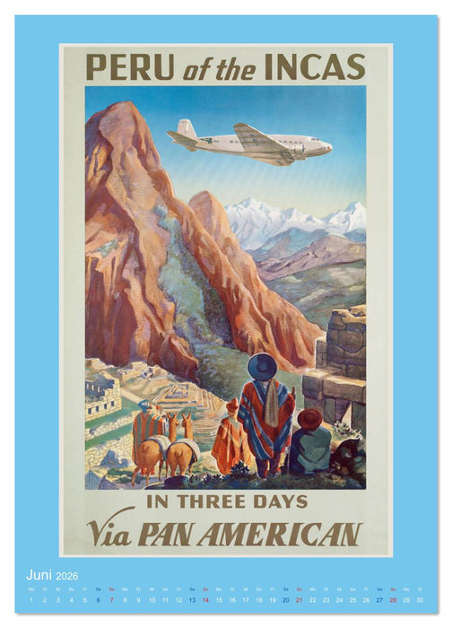 Historische Reiseplakate (CALVENDO Premium Wandkalender 2026)