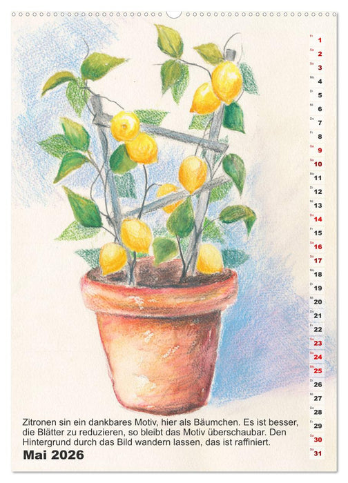 Mal mal mit Stiften (CALVENDO Wandkalender 2026)