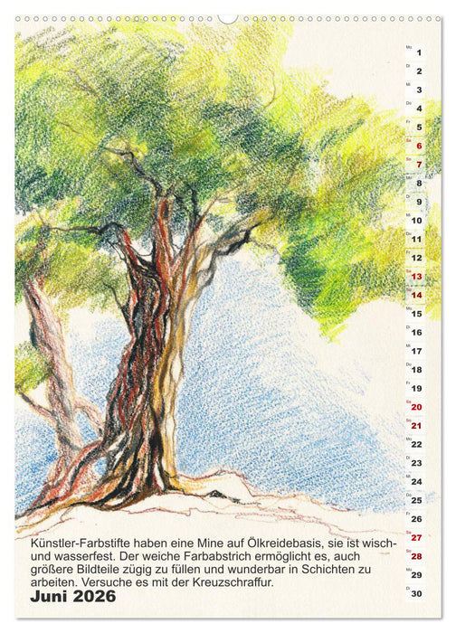 Mal mal mit Stiften (CALVENDO Wandkalender 2026)