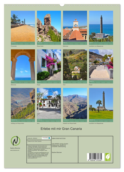 Erlebe mit mir Gran Canaria (CALVENDO Premium Wandkalender 2026)