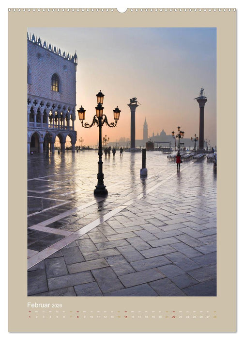 Erlebe mit mir Venedig im Winter (CALVENDO Premium Wandkalender 2026)