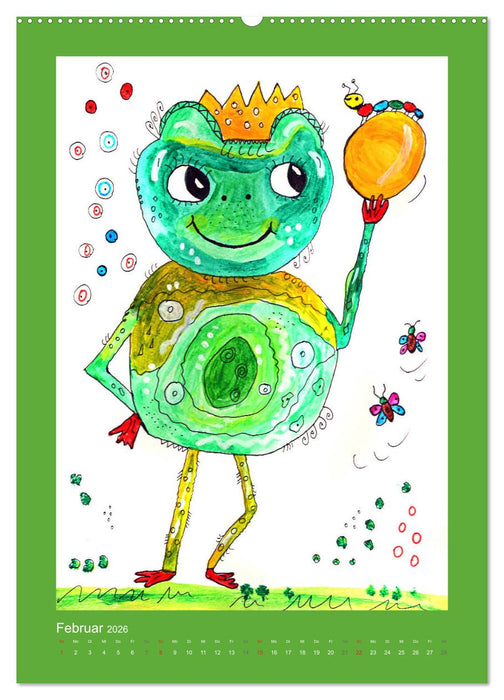 Tierische Wesen - kunterbunt (CALVENDO Wandkalender 2026)