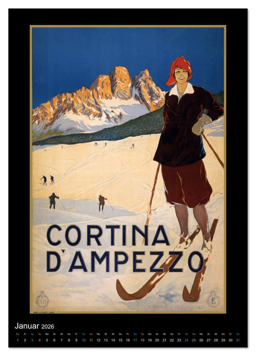 Historische Reiseplakate (CALVENDO Wandkalender 2026)