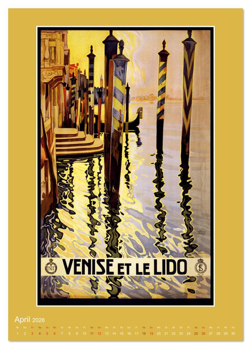 Historische Reiseplakate (CALVENDO Wandkalender 2026)