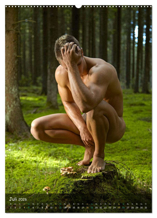 Naturburschen im Wald (CALVENDO Premium Wandkalender 2026)