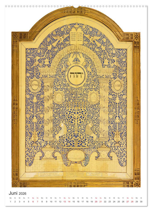 Hebräische Illuminationen und Manuskripte (CALVENDO Premium Wandkalender 2026)