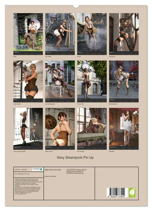 Sexy Steampunk Pin Up (CALVENDO Premium Wandkalender 2026)