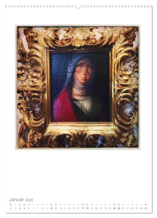 Florenz, Uffizien (CALVENDO Premium Wandkalender 2026)