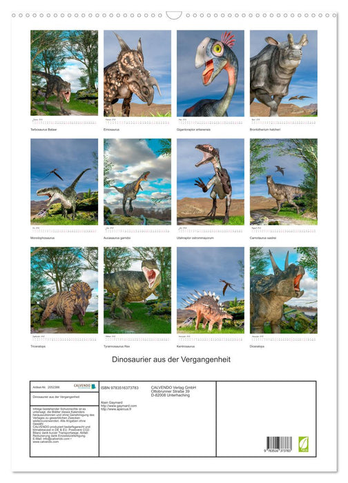 Dinosaurier aus der Vergangenheit (CALVENDO Wandkalender 2026)