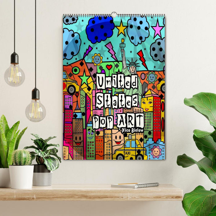 United States Pop Art von Nico Bielow (CALVENDO Wandkalender 2026)