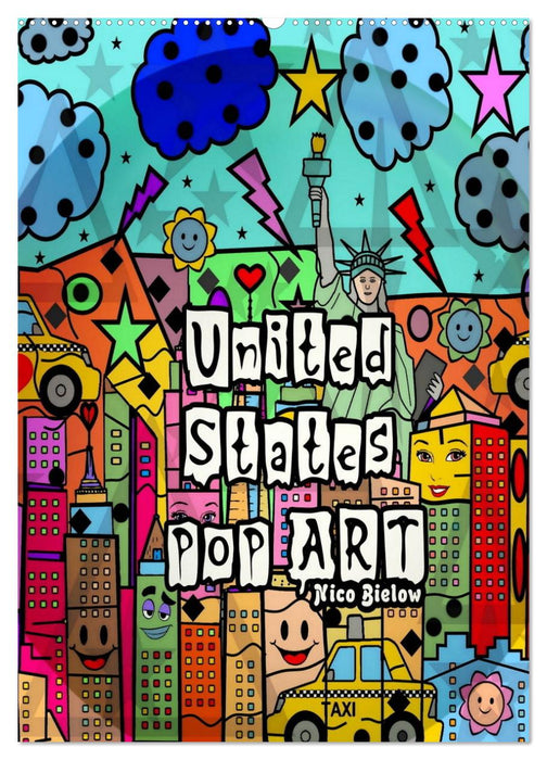 United States Pop Art von Nico Bielow (CALVENDO Wandkalender 2026)
