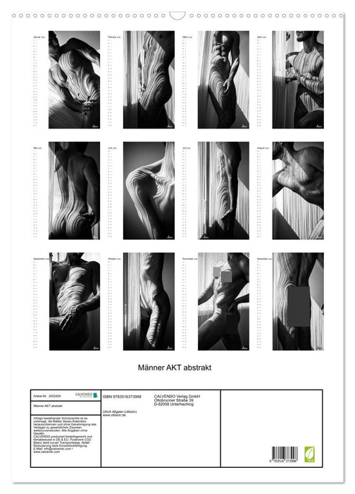 Männer AKT abstrakt (CALVENDO Wandkalender 2026)