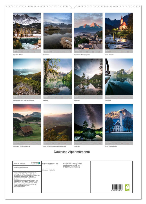 Deutsche Alpenmomente (CALVENDO Wandkalender 2026)