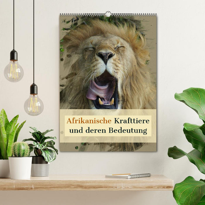 Afrikanische Krafttiere und deren Bedeutung (CALVENDO Wandkalender 2026)