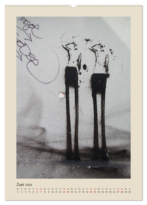 Berlin Love Streetart (CALVENDO Premium Wandkalender 2026)