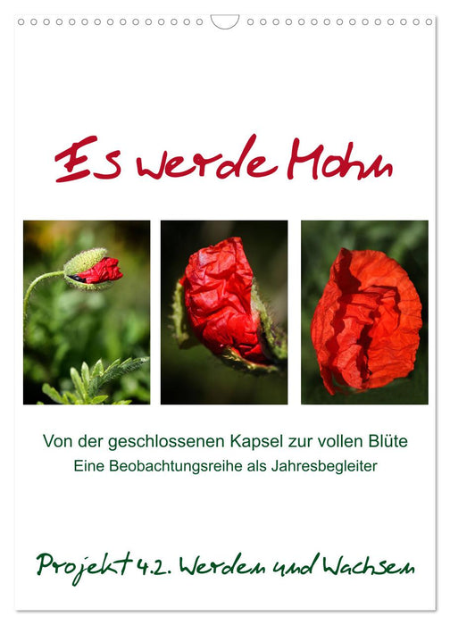 Es werde Mohn (CALVENDO Wandkalender 2026)