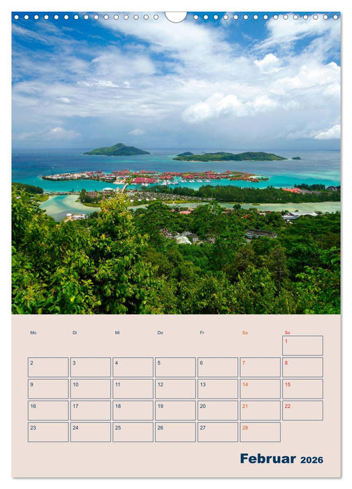 Mahe - Inselparadies der Seychellen (CALVENDO Wandkalender 2026)
