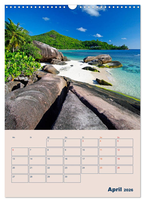 Mahe - Inselparadies der Seychellen (CALVENDO Wandkalender 2026)