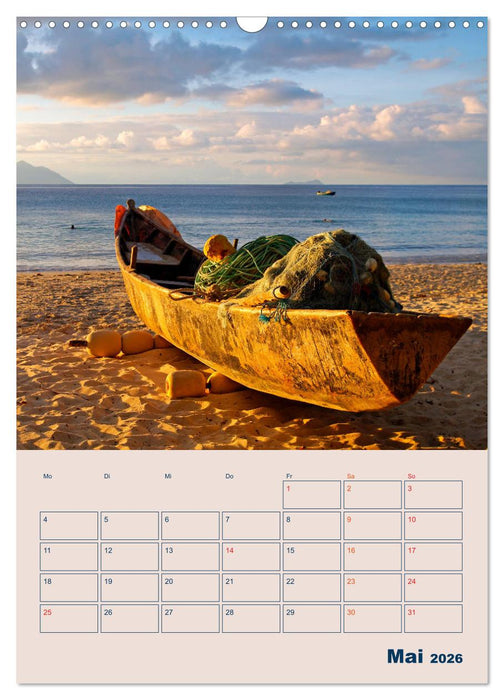 Mahe - Inselparadies der Seychellen (CALVENDO Wandkalender 2026)