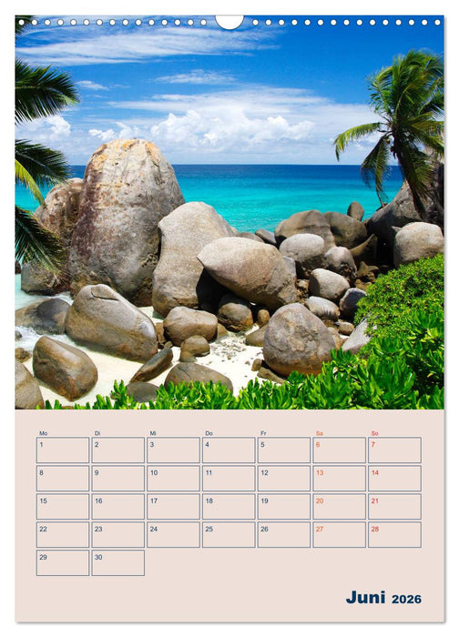 Mahe - Inselparadies der Seychellen (CALVENDO Wandkalender 2026)