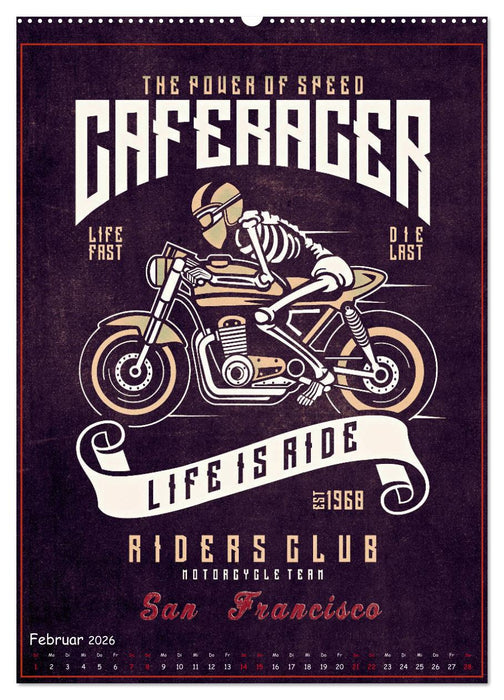 Motorrad Nostalgie (CALVENDO Premium Wandkalender 2026)