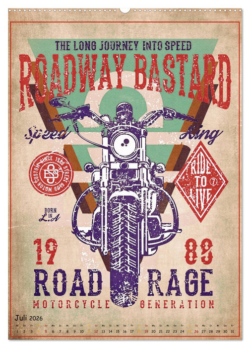 Motorrad Nostalgie (CALVENDO Premium Wandkalender 2026)