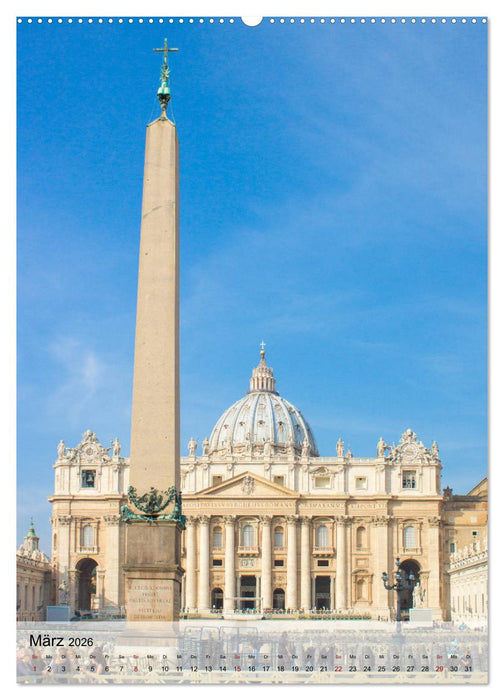 Kirchen in Rom (CALVENDO Premium Wandkalender 2026)
