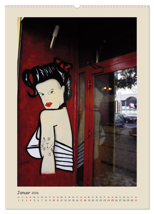 Berlin Love Streetart (CALVENDO Wandkalender 2026)